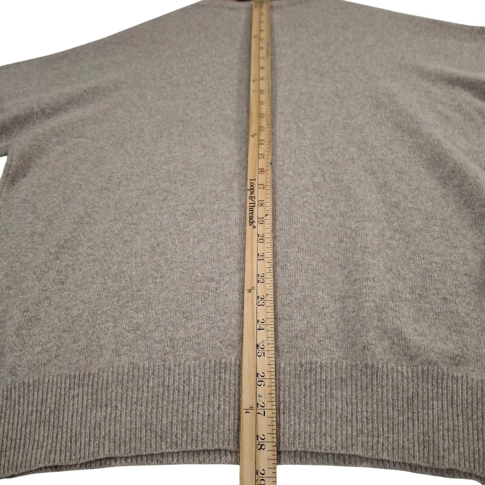 Quills Woollen Market Ireland Argyle Sweater Men's XL Beige Wool Crewneck